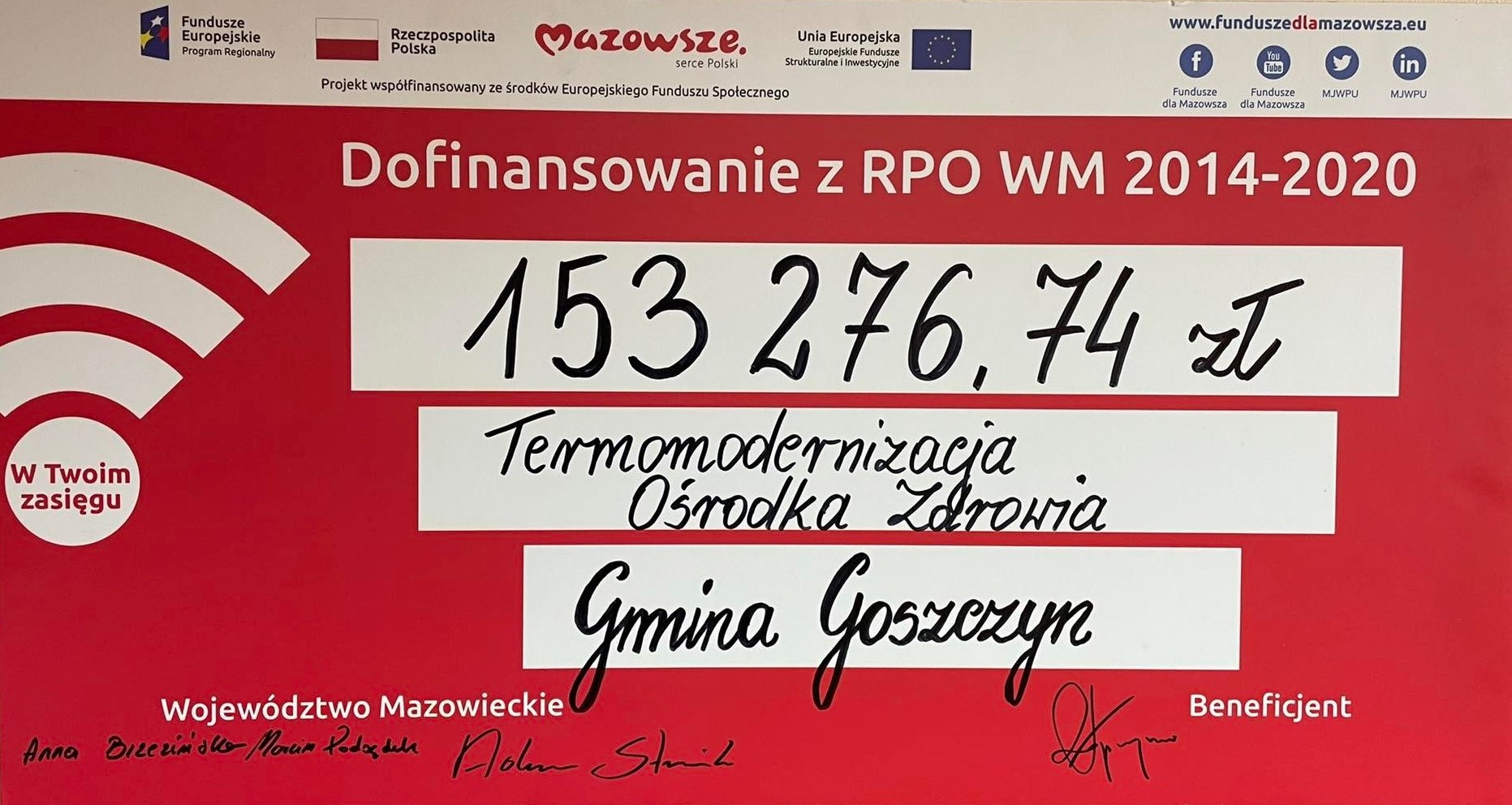 Ikona do artykułu: Termomodernizacja Ośrodka Zdrowia w Goszczynie.