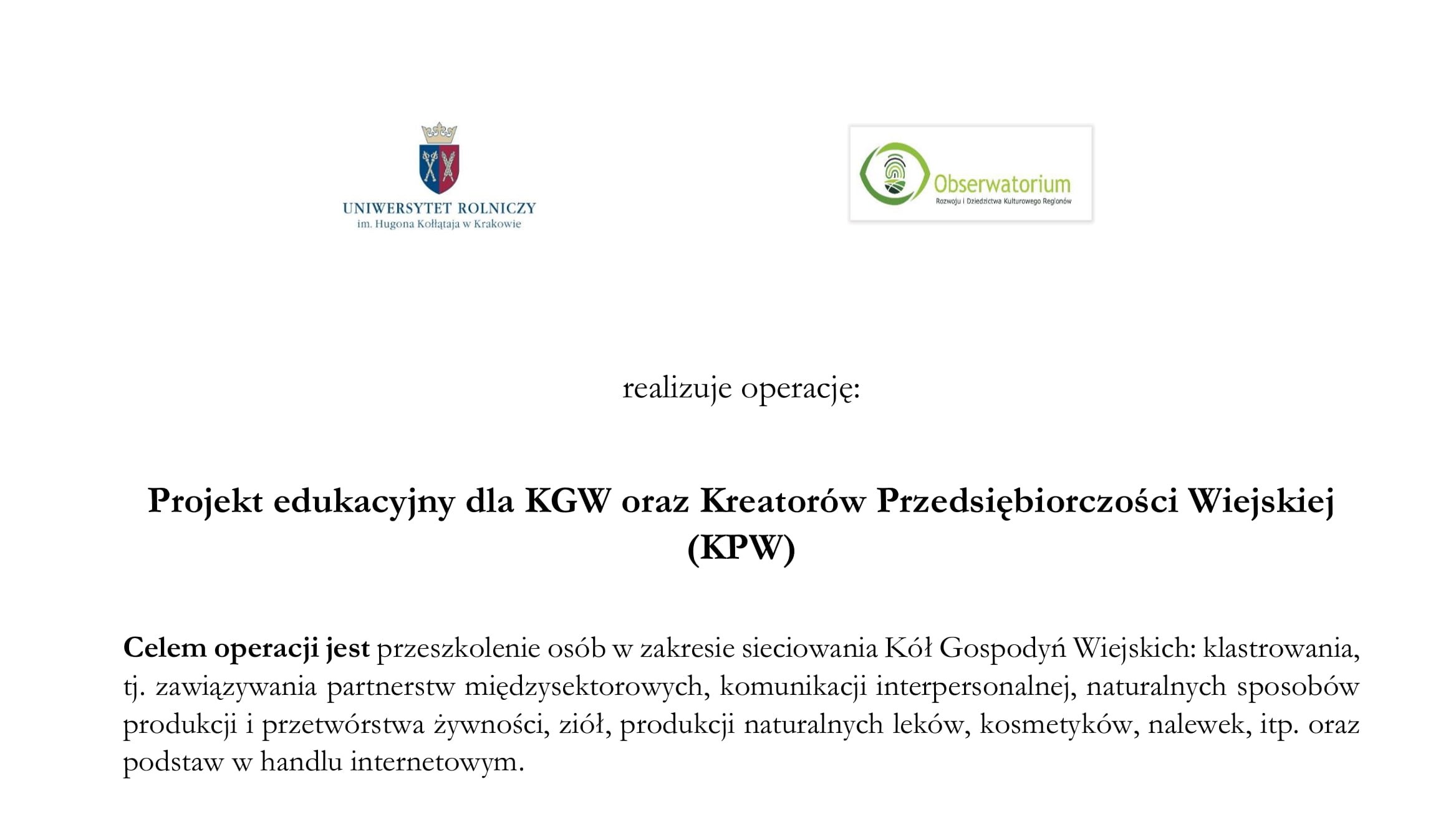 Ikona do artykułu: Bezpłatne szkolenie on-line dla KGW